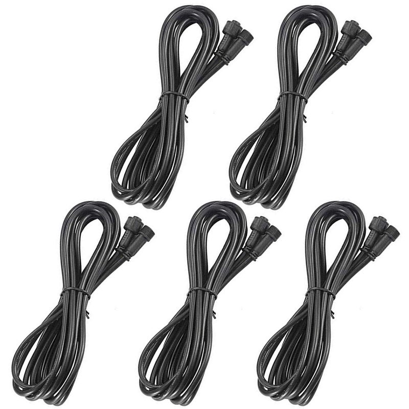 Sumaote 3.28ft 1m 5Pin Extension Cable Wire with Male and Female Connectors at Both Ends for RGBW Color LED Deck Light (5 Pin, 3.28ft, 5 Pack) - Image 1